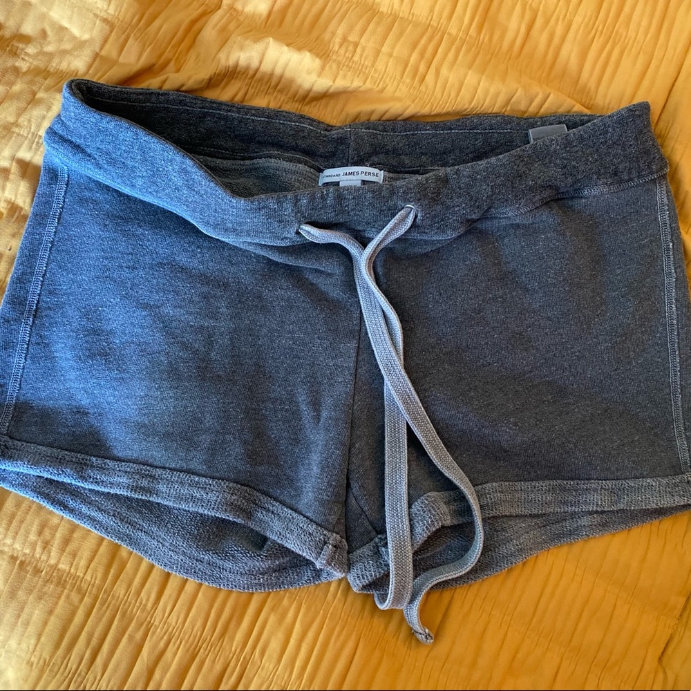 James perse grey cotton short size 2